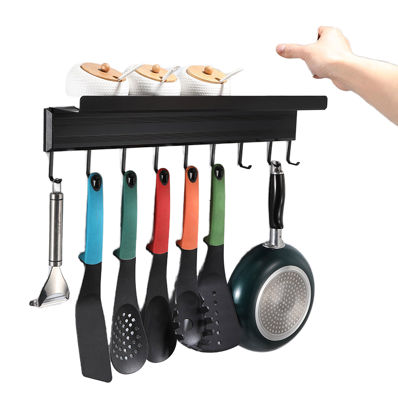 H488a169ee71048afb78e1c343c1936a4L.png Kitchen Hanging Rack with Hooks - Image 1